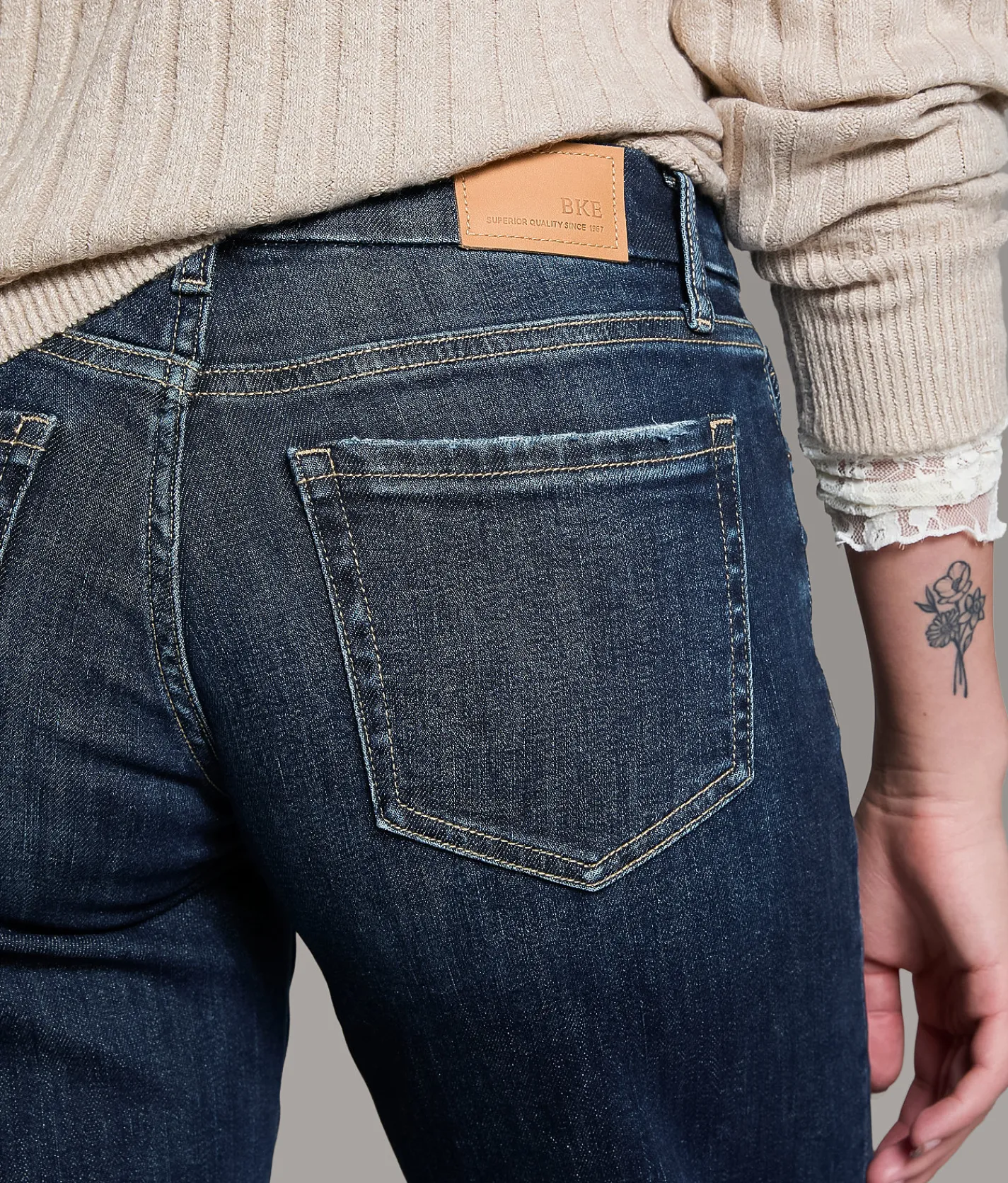 BKE Stella Wide Leg Stretch Jean Prevost Outlet