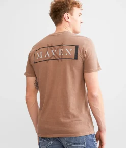 Graphic T-Shirts | Maven Co-op Stencil Frame T-Shirt Ginger