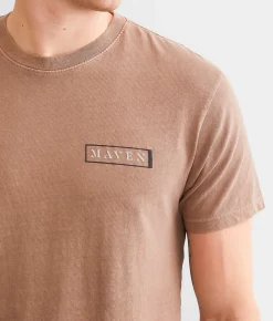 Graphic T-Shirts | Maven Co-op Stencil Frame T-Shirt Ginger