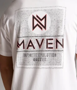 Maven Co-op Stencil Performance T-Shirt White Outlet