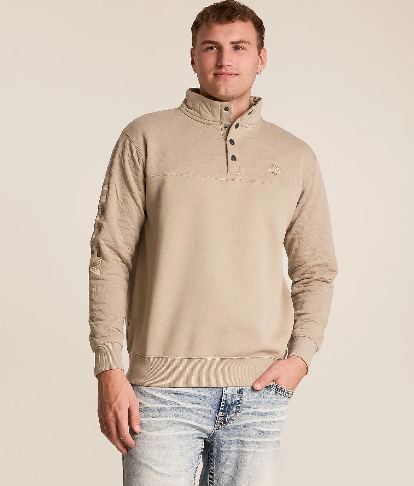 Tops | Hooey Stevie Quarter Snap Pullover Tan