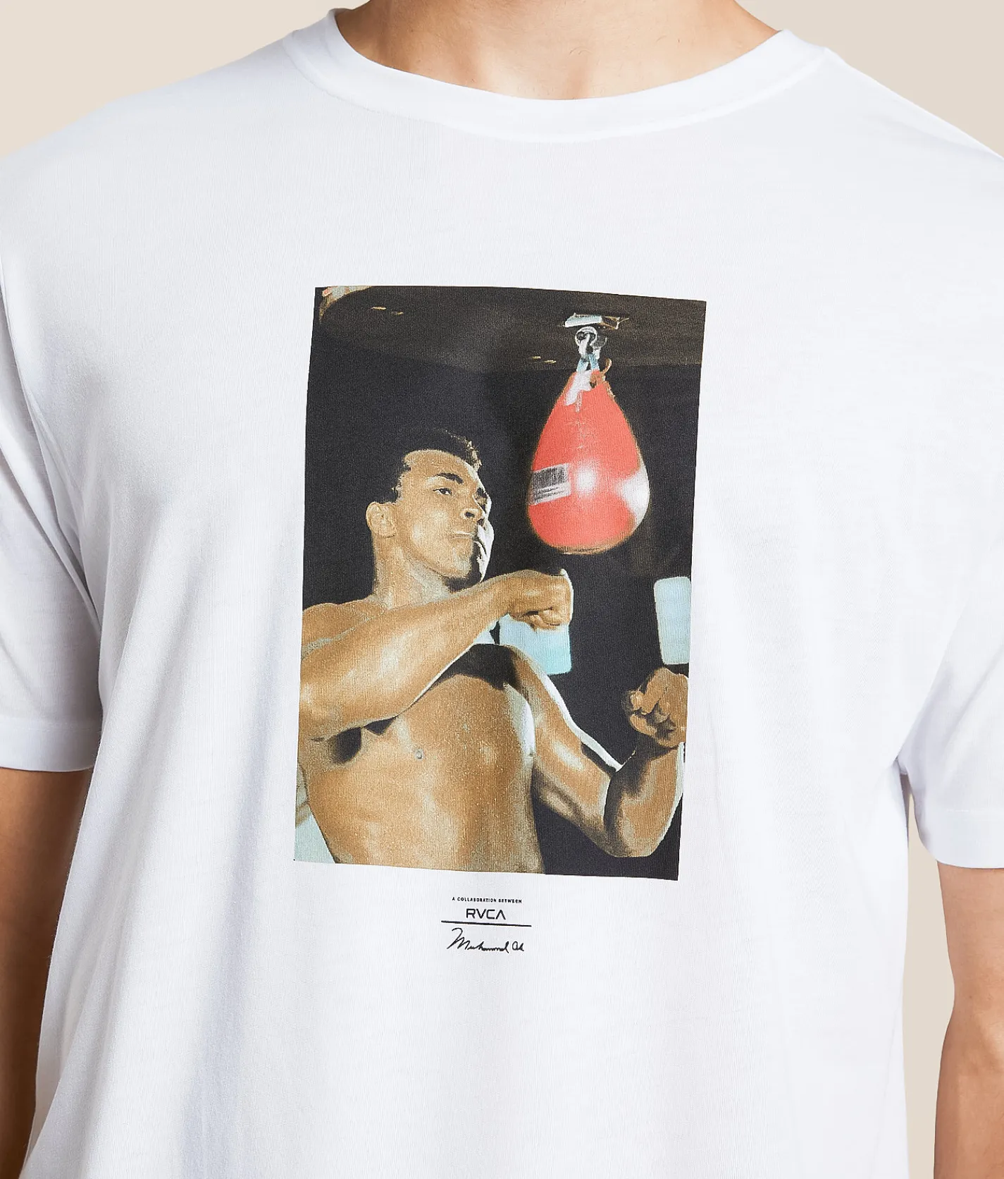 RVCA Sting Like A Bee Sport T-Shirt White Clearance