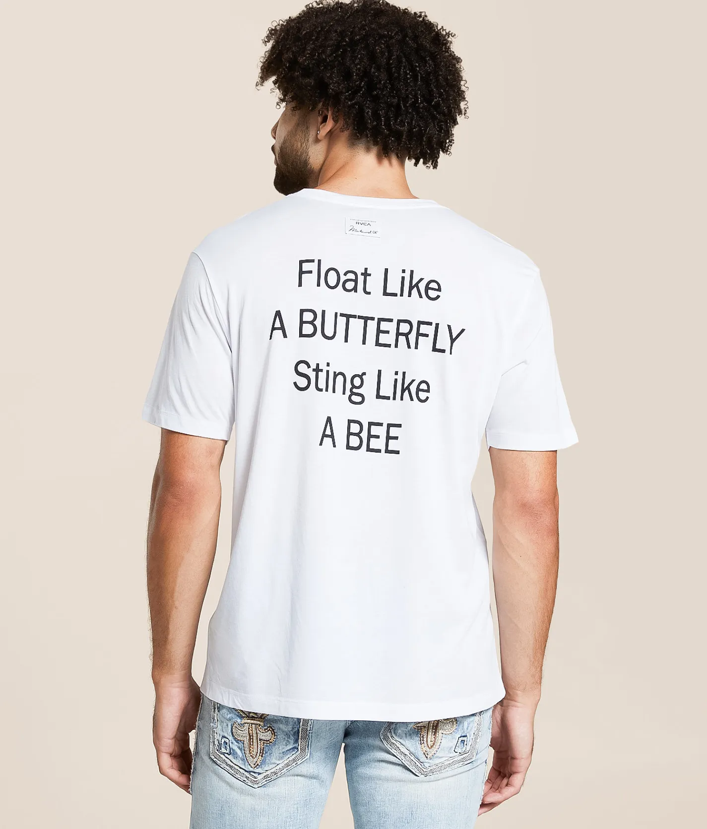 RVCA Sting Like A Bee Sport T-Shirt White Clearance