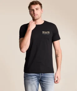 Tops|Graphic T-Shirts | Pendleton Stockman Stamp Vintage T-Shirt Black Tan
