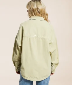 Billabong Stoked On You Twill Shirt Wasabi Clearance