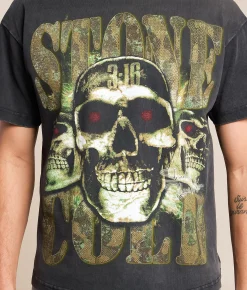 Tops|Graphic T-Shirts | ID Supply Co. Stone Cold Cerberus T-Shirt Black