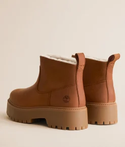 Timberland® Stone Street Leather Ankle Boot Rust Nubuck Clearance