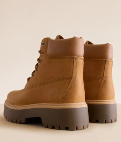Timberland® Stone Street Leather Boot Wheat Full Grain Online