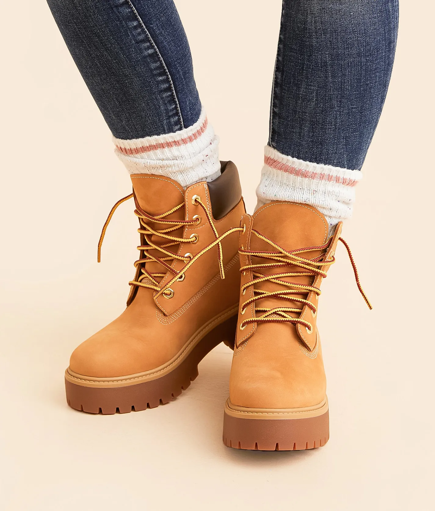 Timberland® Stone Street Mid Leather Boot Wheat