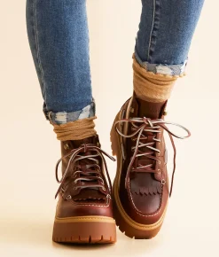 Timberland® Stone Street Platform Boot Burgundy Sale
