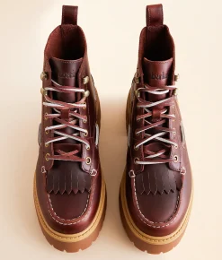 Timberland® Stone Street Platform Boot Burgundy Sale
