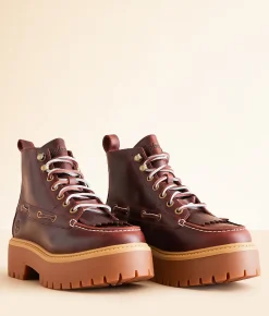 Timberland® Stone Street Platform Boot Burgundy Sale