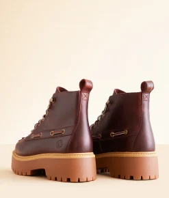 Timberland® Stone Street Platform Boot Burgundy Sale