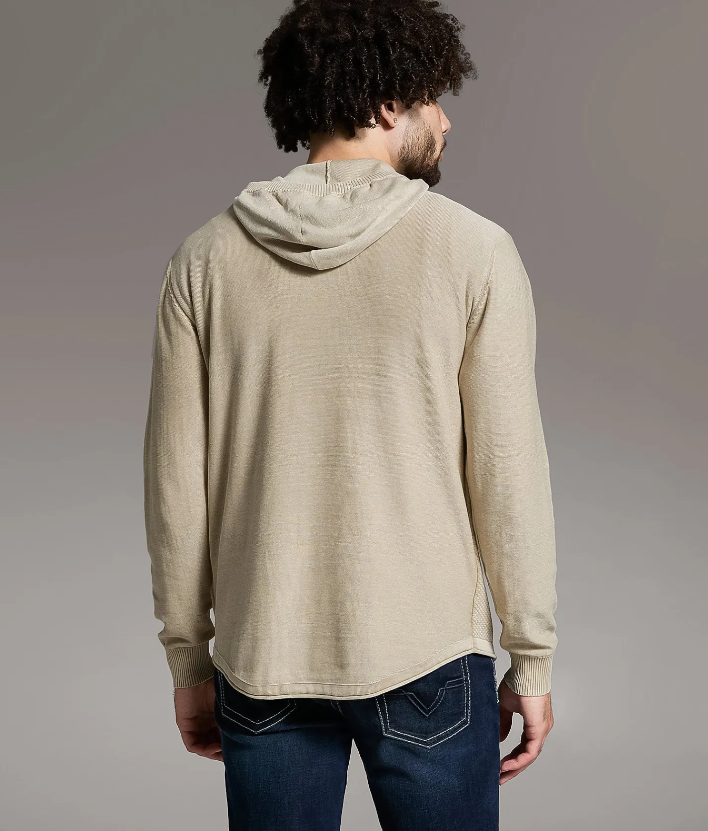 Tops | BKE Stonewash Crossover Hooded Sweater Pure Cashmere