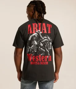 Tops|Graphic T-Shirts | Ariat Storm Rider T-Shirt Vintage Black