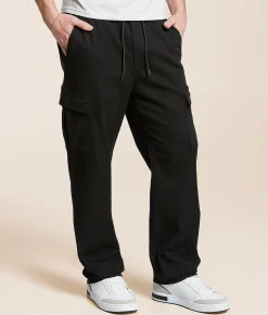 Bottoms | Departwest Straight Cargo Stretch Pant Black