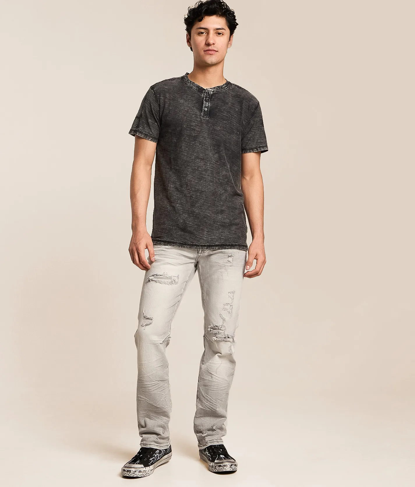 Smoke Rise® Straight Stretch Jean Rubio Grey New