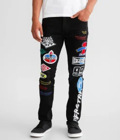 First Row® Straight Stretch Jean Black Sale