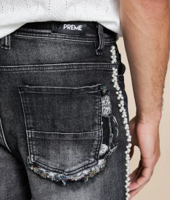 Sale Jeans|Jeans | PREME Straight Stretch Jean Black Wash