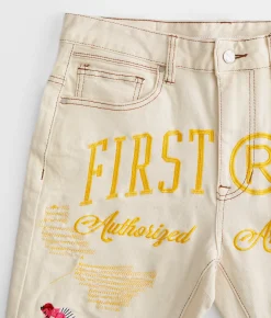 Sale Jeans|Bottoms | First Row® Straight Stretch Jean Light Khaki