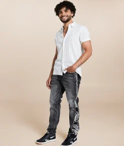 PREME Straight Stretch Jean Black Wash Discount