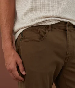 Outpost Makers Straight Stretch Pant Chocolate Outlet
