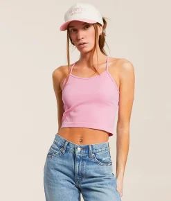 Tops | Freshwear Strappy Back Brami Ibiza Blue