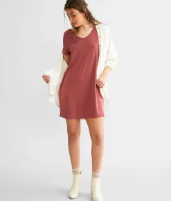 Dresses | BKE Strappy Mini Dress Brick