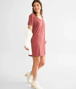Dresses | BKE Strappy Mini Dress Brick