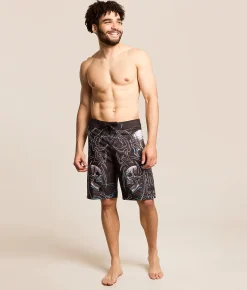 Affliction Street Savage Stretch Boardshort Black Hot