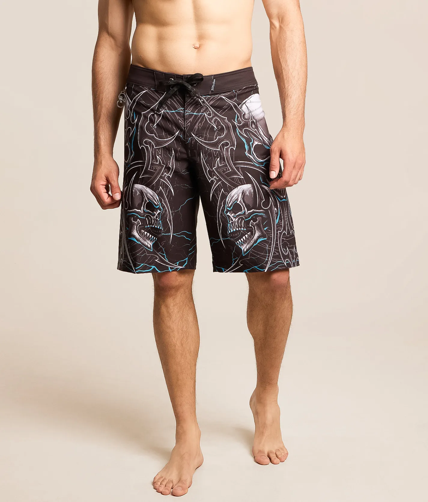 Affliction Street Savage Stretch Boardshort Black Hot