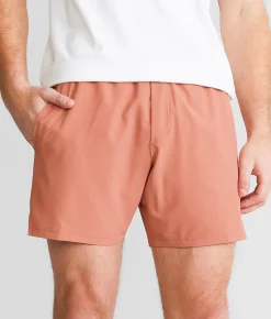 Bottoms|Shorts | Veece Stretch Walkshort Burnt Coral