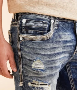 Bottoms|Jeans | American Fighter Striker Straight Stretch Jean Colton Wash