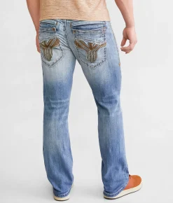 Bottoms|Jeans | American Fighter Striker Straight Stretch Jean Section Wash