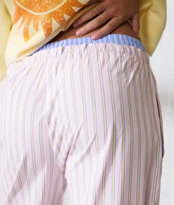 Bottoms | 33 Coastal Striped Boxer Pant Pink Multi