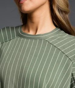 Buckle Black Striped Crew Neck Top Laurel Wreath
