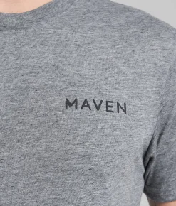 Tops|Graphic T-Shirts | Maven Co-op Striped Fade T-Shirt Charcoal Heather