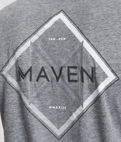Tops|Graphic T-Shirts | Maven Co-op Striped Fade T-Shirt Charcoal Heather
