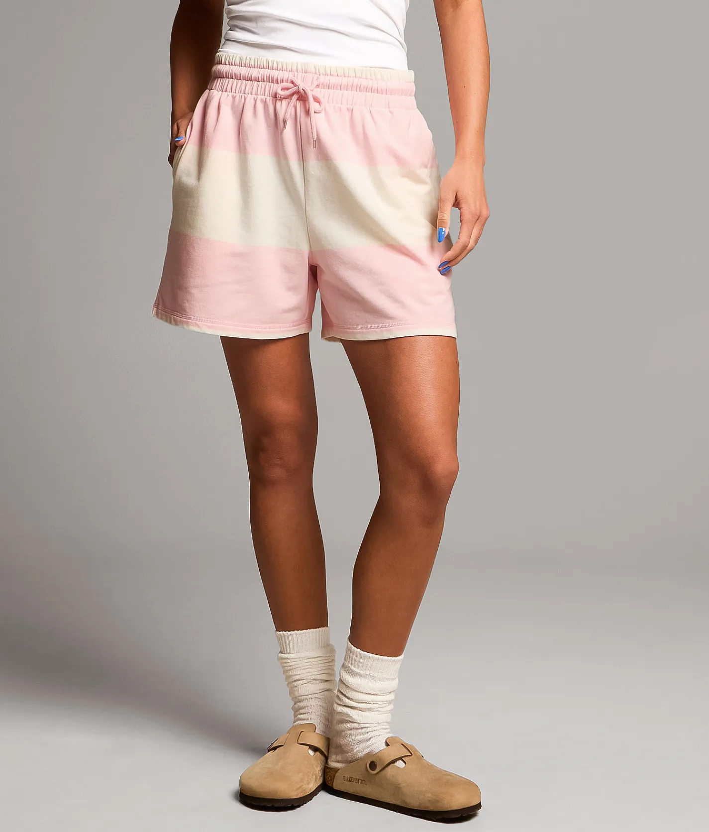 Bottoms|Shorts | BKE Striped Knit Short Cherry Blossom