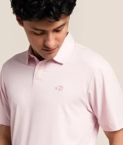 Funk Lagoon Striped Polo Pink Discount