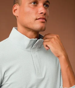 Tops | Outpost Makers Striped Quarter Zip Pullover Stormy Sea