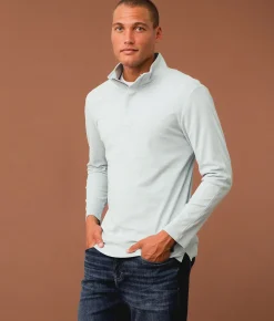 Tops | Outpost Makers Striped Quarter Zip Pullover Stormy Sea