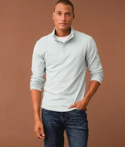 Tops | Outpost Makers Striped Quarter Zip Pullover Stormy Sea