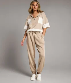 Tops | BKE Striped Quarter Zip Pullover Cobblestone White
