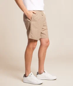 Rhythm Striped Seersucker Short Cedar Best