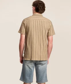 Nova Industries Striped Shirt Brown Online