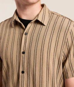 Nova Industries Striped Shirt Brown Online