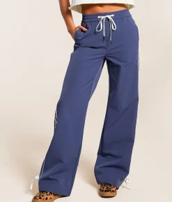 Vibrant M.I.U. Striped Stretch Track Pant Midnight Outlet