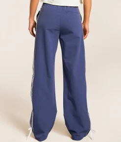 Vibrant M.I.U. Striped Stretch Track Pant Midnight Outlet
