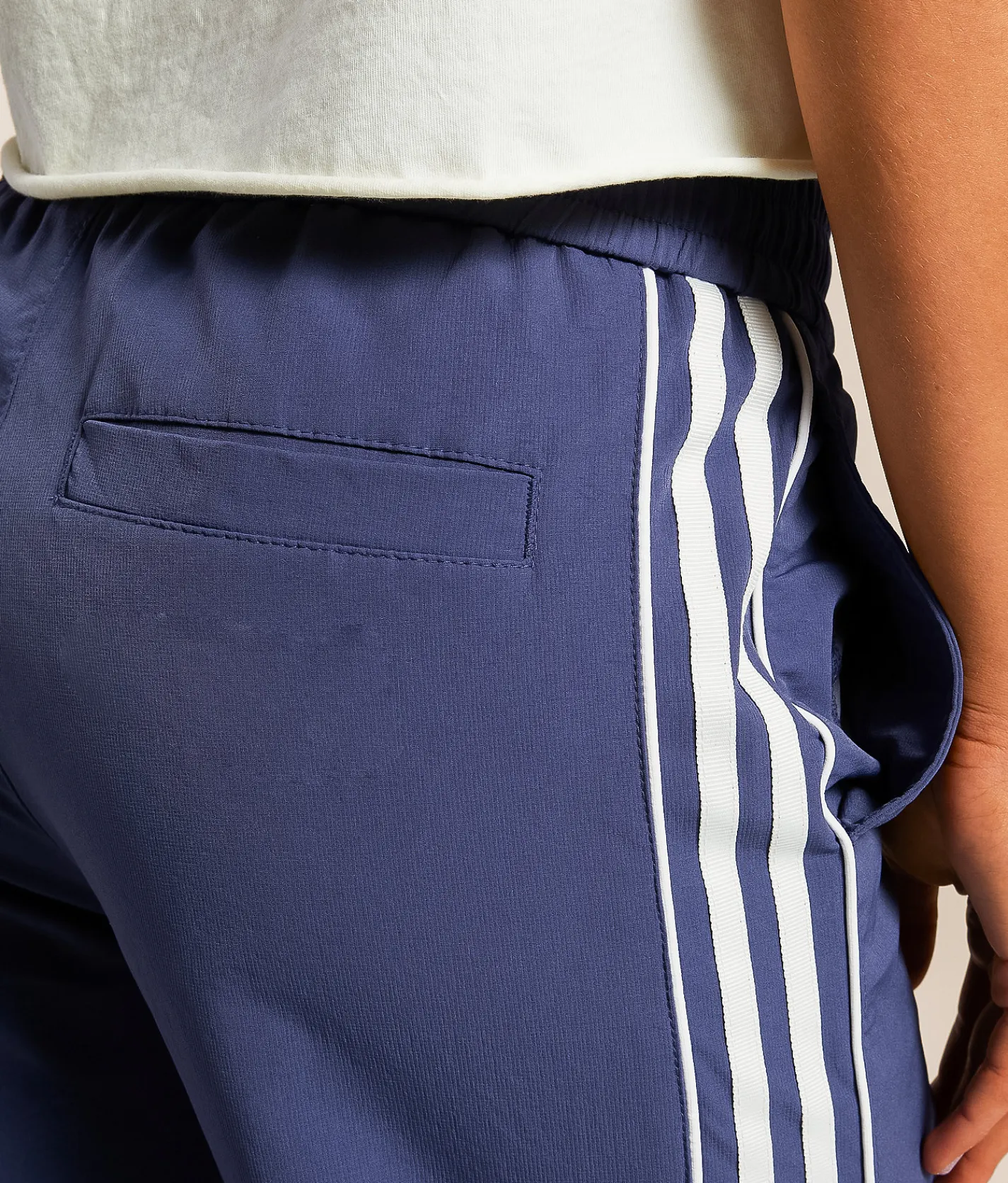 Vibrant M.I.U. Striped Stretch Track Pant Midnight Outlet